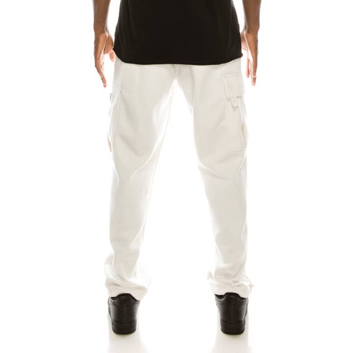 Victorious - Wholesale Pants - Men's - FL77 SOLID FLEECE HEAVYWEIGHT CARGO SWEATPANTS (OPEN PACK)7