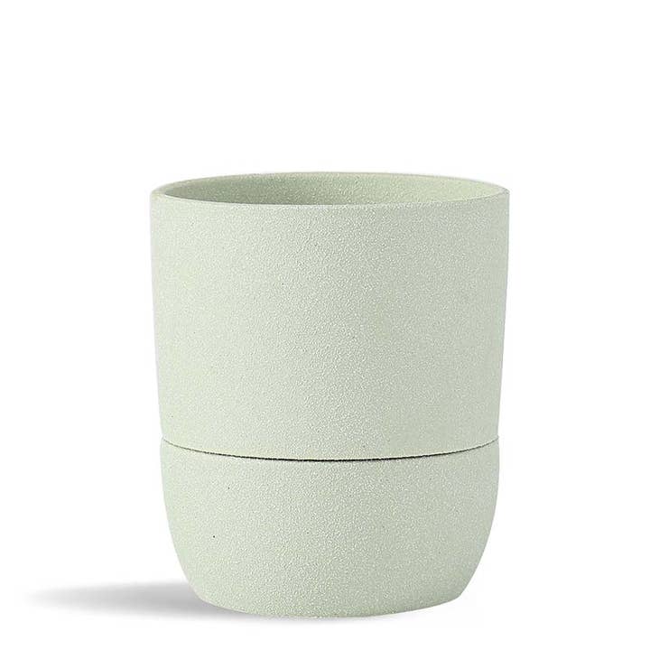 Urban Dweller Self-Watering Pot, Sand Sage Green for wholesale by Pacific Home & Garden