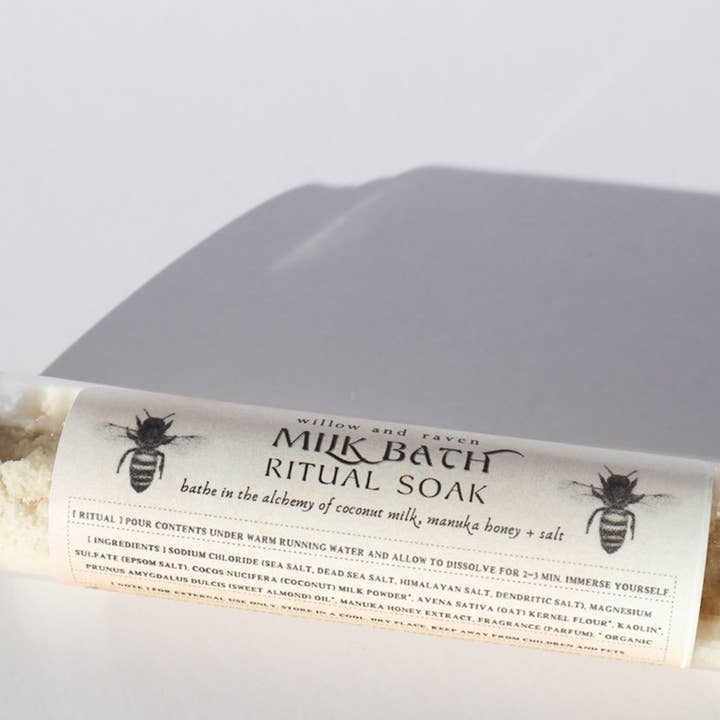 Milk Bath Ritual Soak for wholesale by Willow and Raven