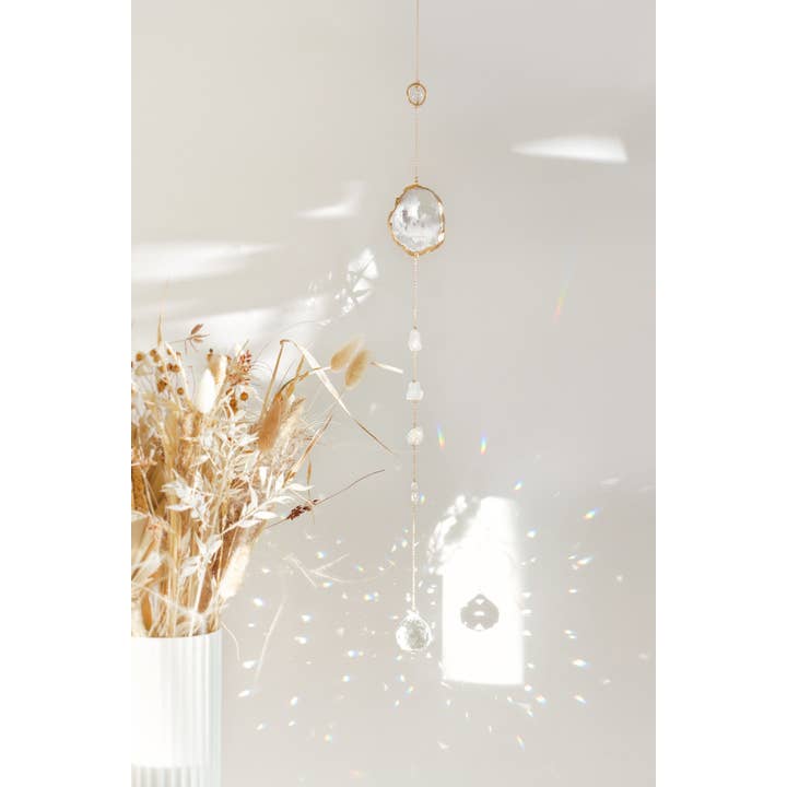 Xander Kostroma – wholesale Solfångare – XL rå kvarts fönster kristall solfångare 60cm