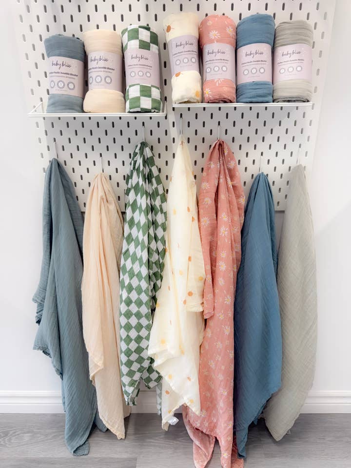 Baby Bliss - Wholesale Swaddle – Baby - Baby Muslin Cotton Swaddle Blanket - Large8