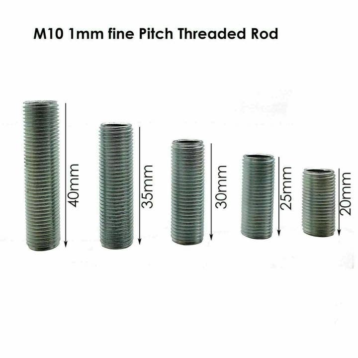 Ledsone - Wholesale Craft Supplies - M10 Threaded Zinc Alloy Pipe Nipple Lamp Repair Part6