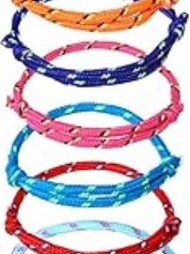 Neon Paracord Friendship Bracelets - Set of 10 for wholesale by Misfit Pages, LLC