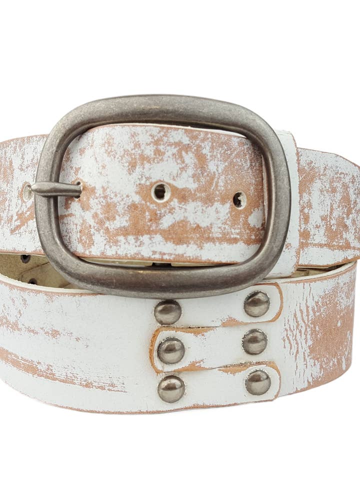 Genuine Studded Leather Belt for wholesale by Axesoria West