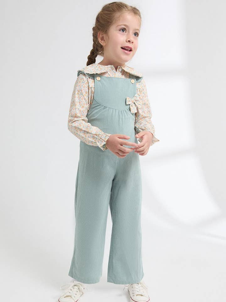 Lange wintertuinbroek voor meisjes van micropaneel JGI95760 voor wholesale door Newness Kids