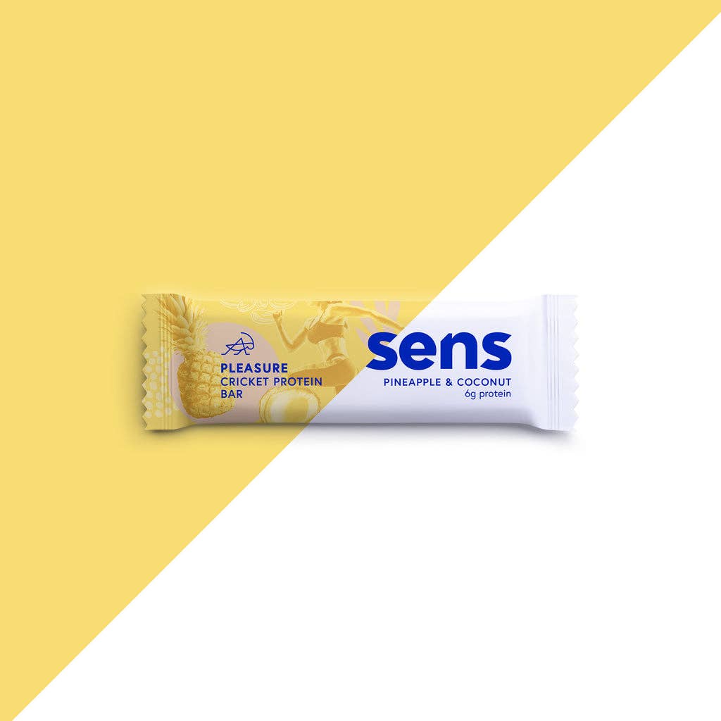 sens - Wholesale Snack Bar - Pleasure Cricket Protein Bar | Pineapple & Coconut 40 g