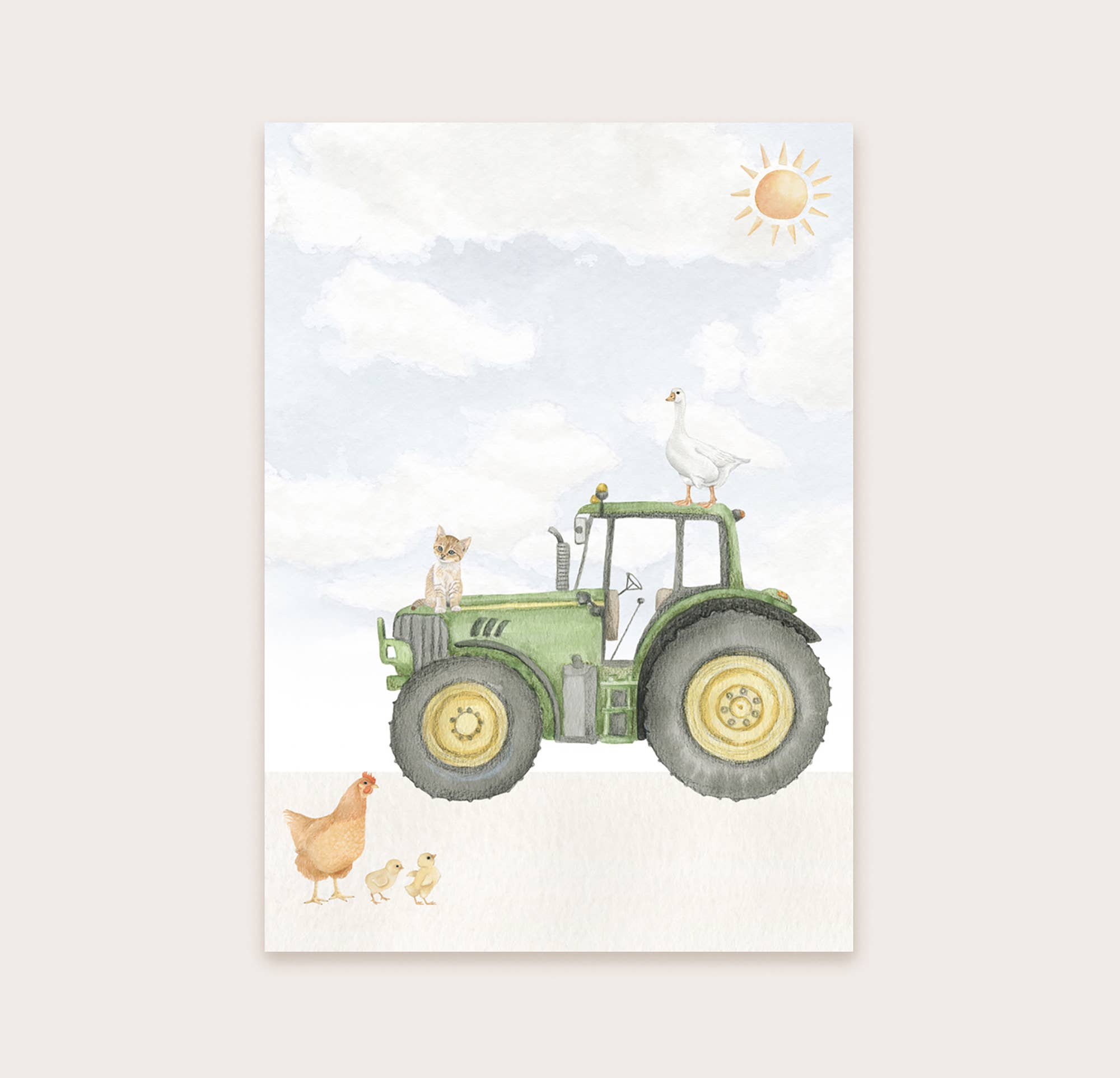 Appeloogje - Wholesale Everyday Greeting Card - Tractor postcard2