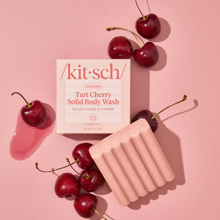 KITSCH - Wholesale Bar Soap - Cleansing Tart Cherry Solid Body Wash