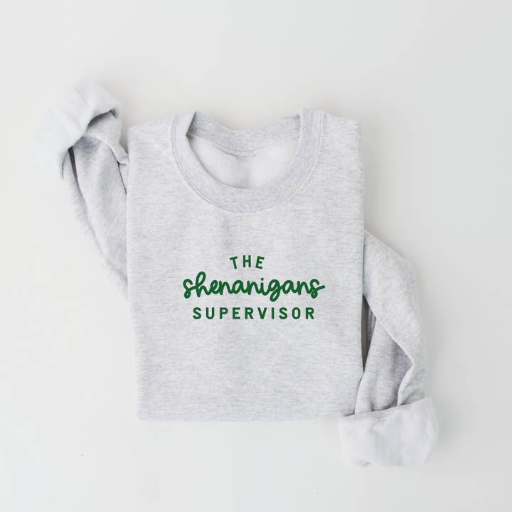 Het Shenanigans Supervisor sweatshirt - St. Patrick's voor wholesale door SBG Co.