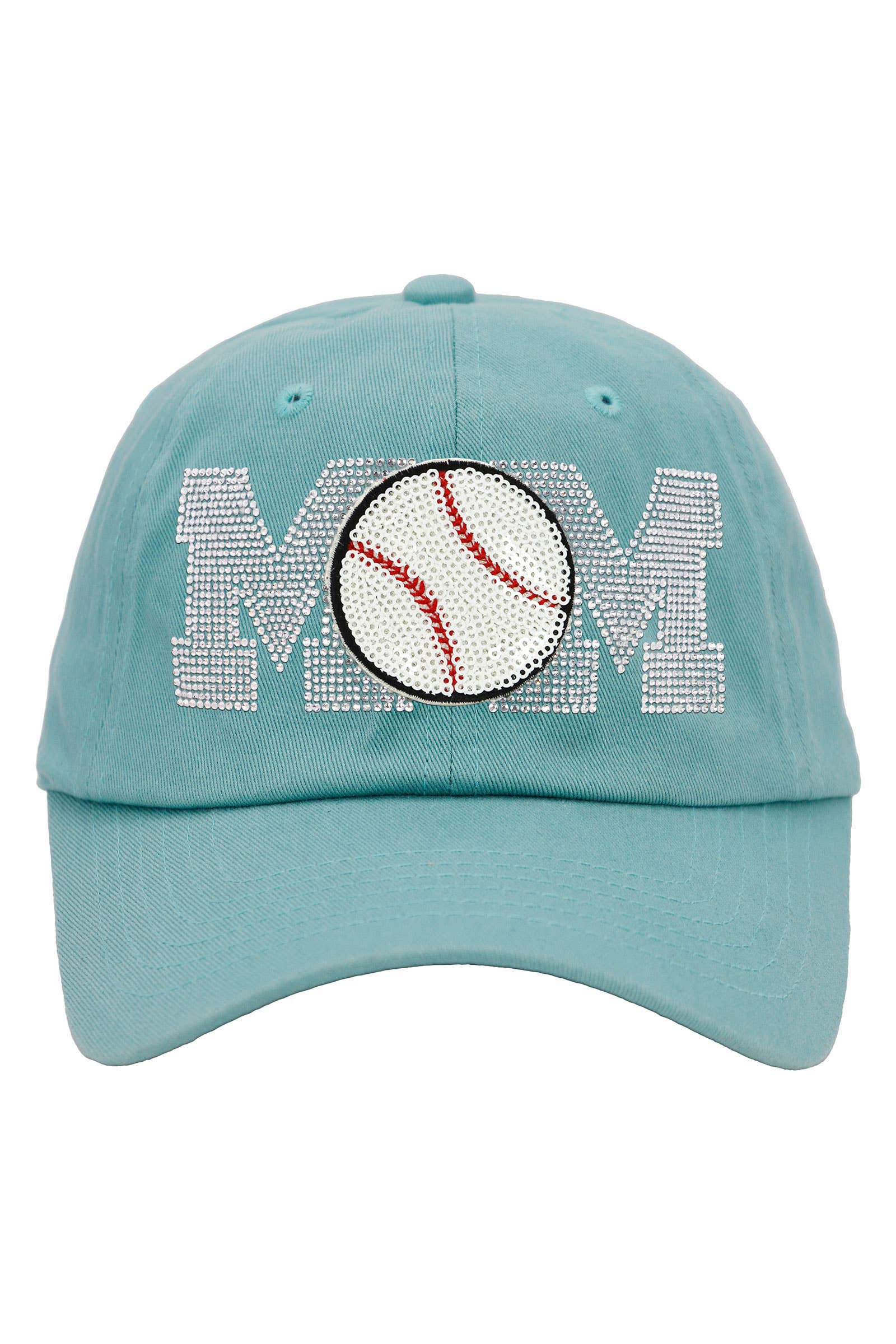 Cap Zone - Wholesale Baseball Cap - Women's - Baseball Mom Bling Rhinestone Cotton Polo Cap18