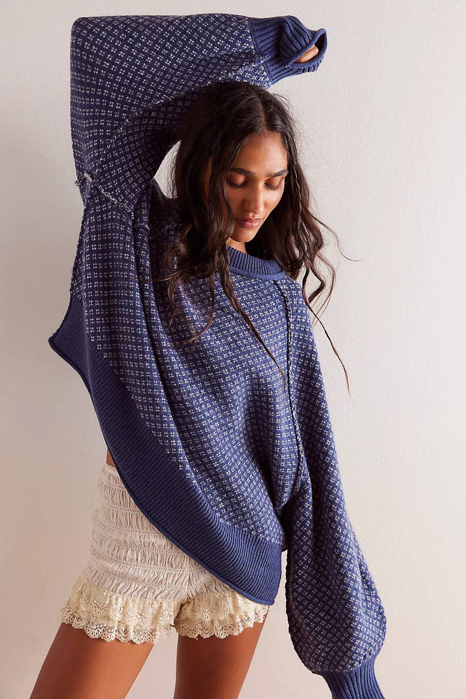 Dipped Shop - Wholesale Knit Sweater - Women's - Simple Jacquard Round Neck Pullover Sweater DPT08113