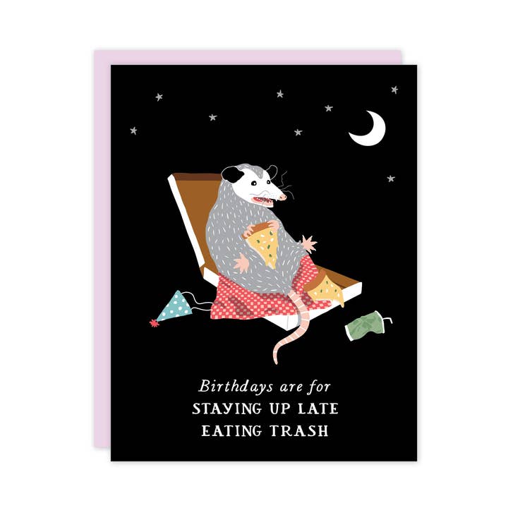 Party of One - Wholesale Birthday Card - Birthday Possum Card