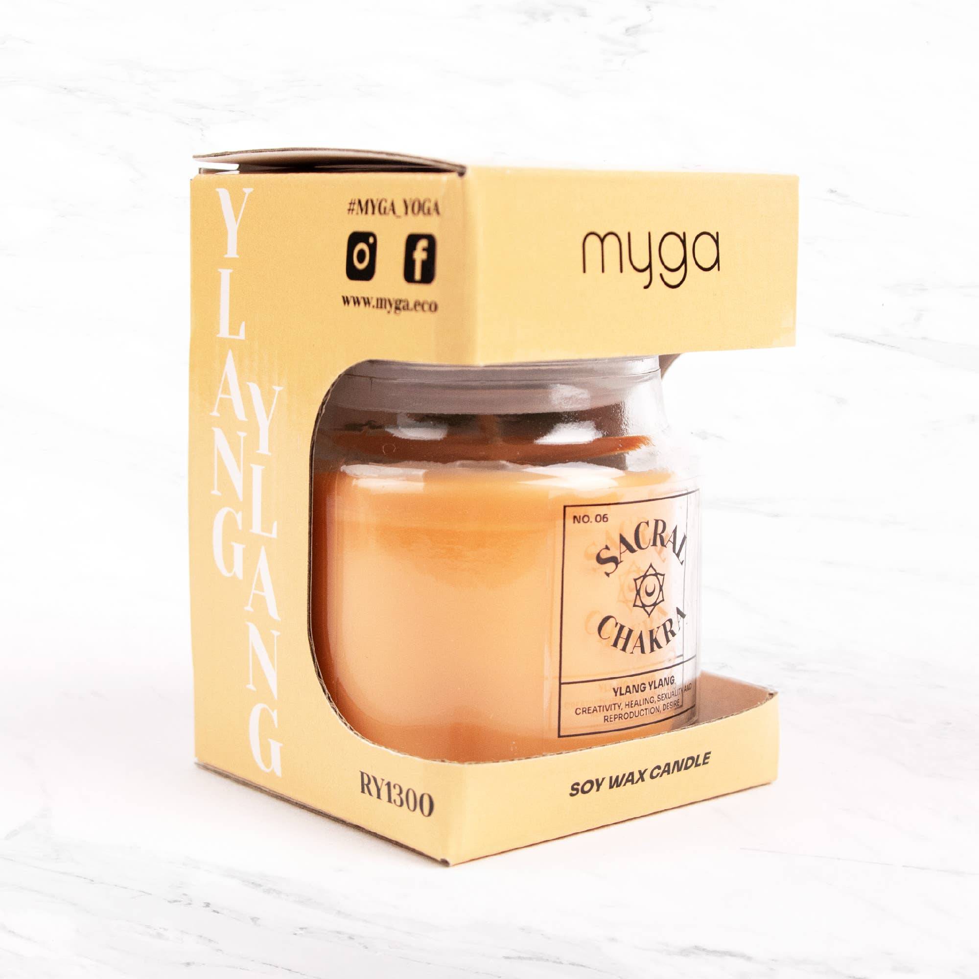 Myga – Großhandel Kerze im Glas / gefüllte Kerze – Sieben Chakra-Kerzen26