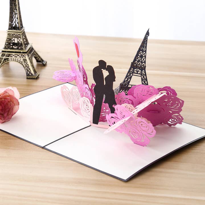 Love Couple Pop Up Card for wholesale by Liif Pop Up Card