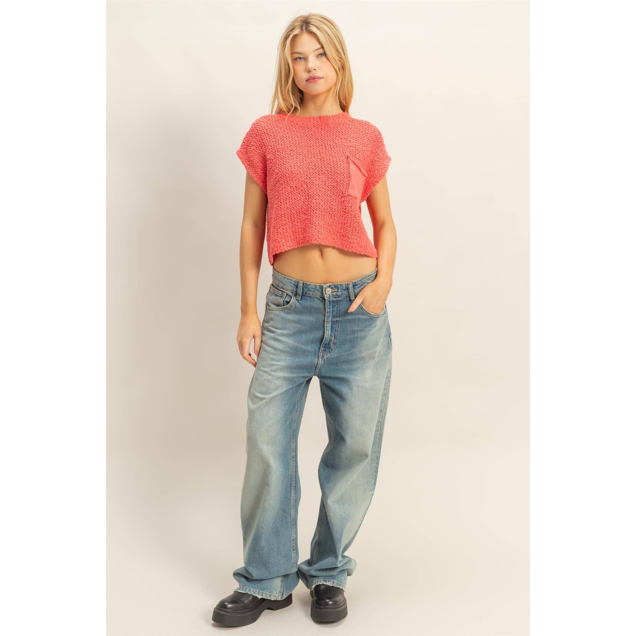 HYFVE - Wholesale Knit Sweater - Women's - Pocket Detail Sweater Top8