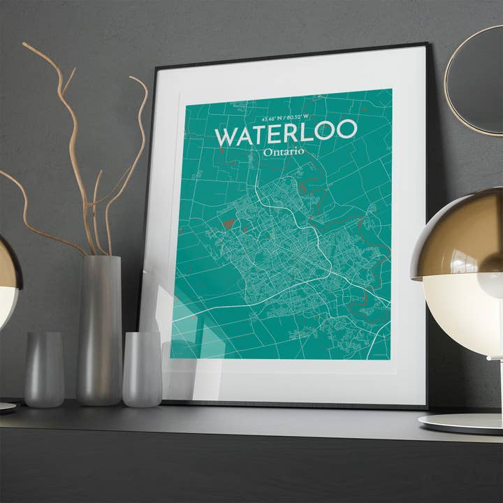 OurPoster.com - Wholesale Poster - Waterloo City Map Poster34