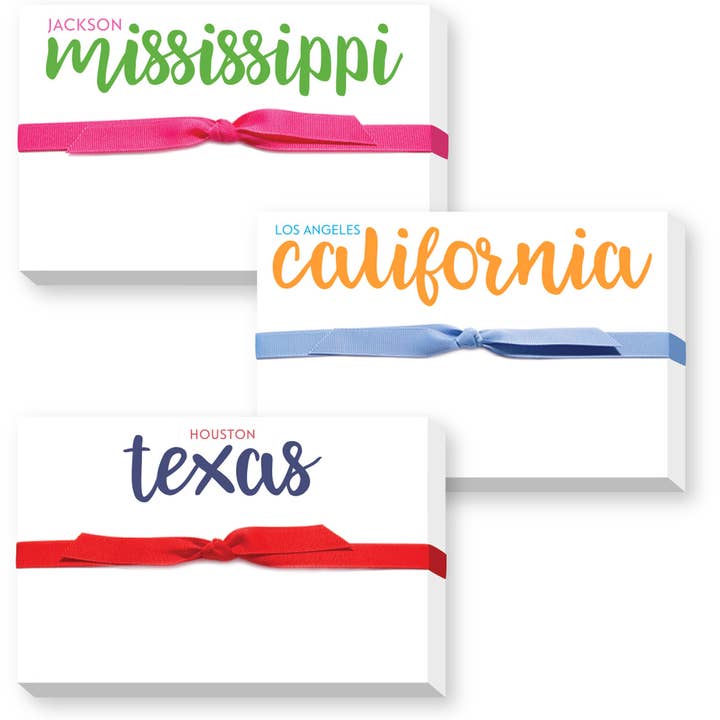 STATE PUDGY NOTEPAD for wholesale by Donovan Designs