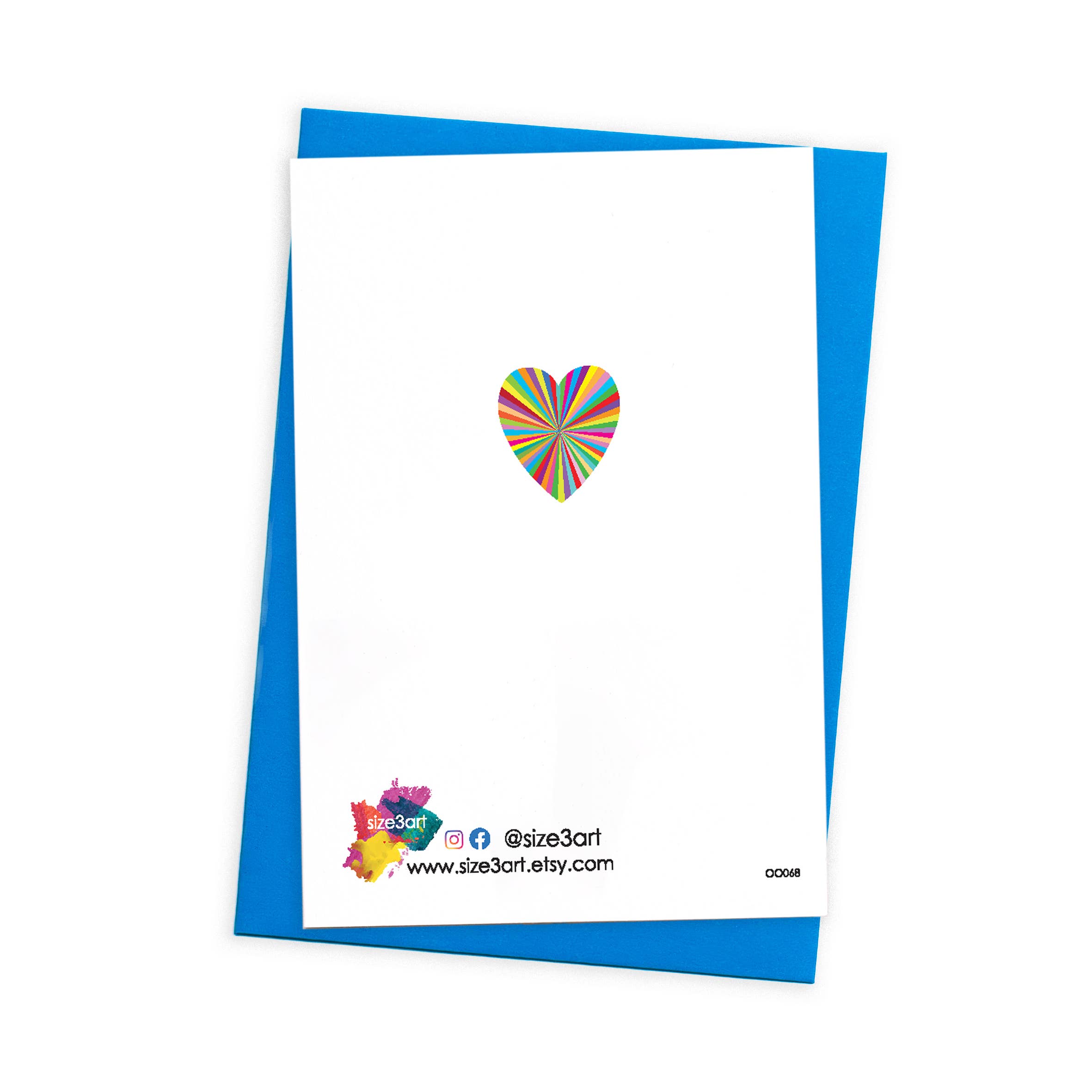 size3art - Vente Cartes d'anniversaire - Carte d'anniversaire lumineuse avec enveloppe colorée1
