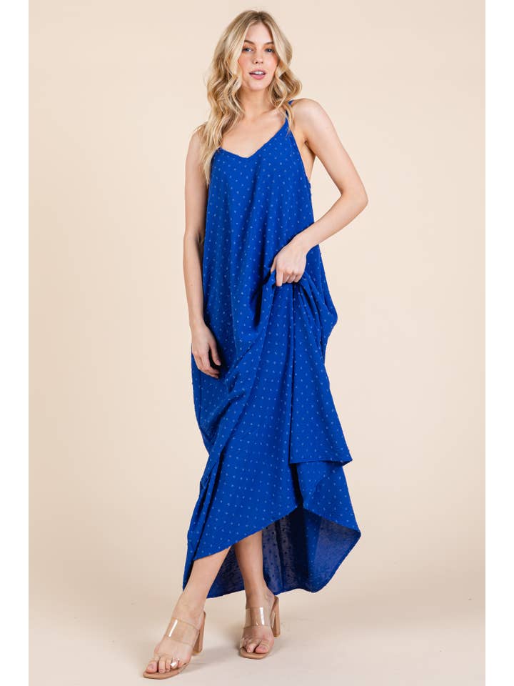 BOMBOM - Wholesale Dress - Women's - DA1630 SWISS DOT MAXI DRESS2