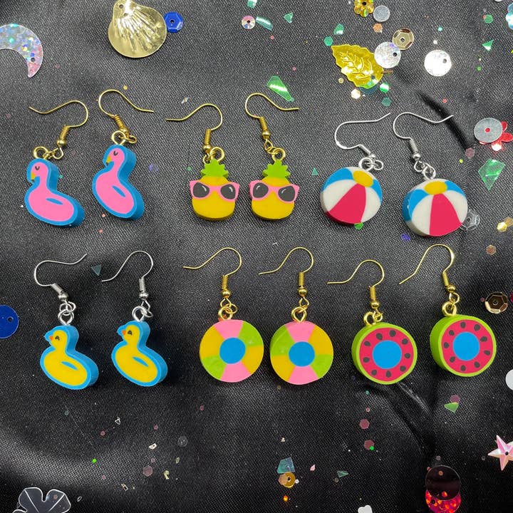 R59Creates - Wholesale Dangle Earrings - Mini Watermelon Tube Float Earrings!2