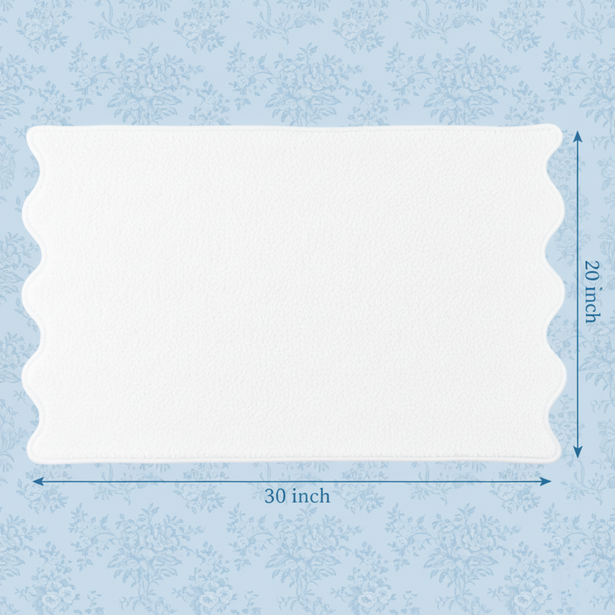 Lotus Linen – wholesale Badrumsmatta – Lyxig badrumsmatta i bomull med kammusselkanter90