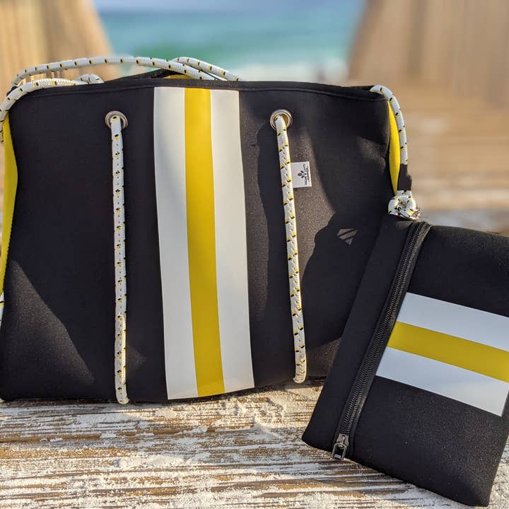 Sugar Lily's- Neoprene Spirit Collection- Big Black/Yellow for wholesale by Sugar Lily's
