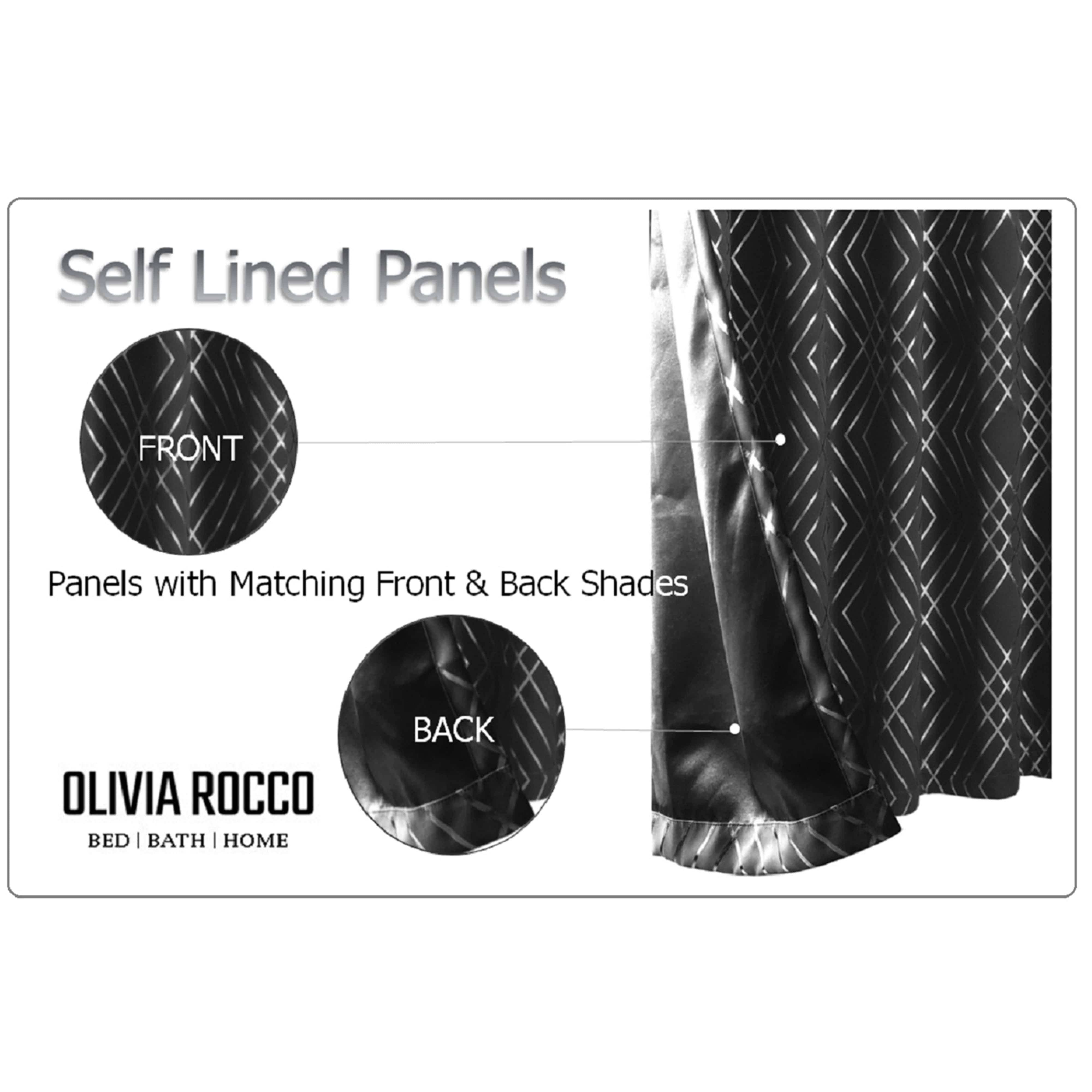 Geometric Black Sparkle Blackout Curtains for wholesale on Faire6