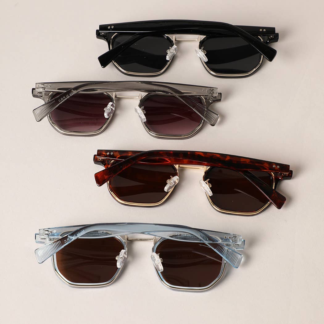 12 COULEURS ASSORTIES Lunettes de soleil élégantes à double couche en vente sur Faire3