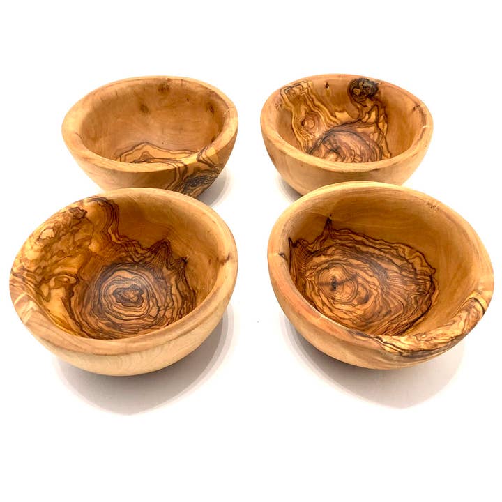 Prato de tapas redondo Ø 14 cm madeira de oliveira por atacado de olivenholz-erleben