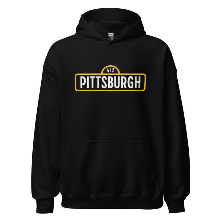 Pittsburgh Street (412) - Fleece Hoodie for wholesale by Yinzylvania