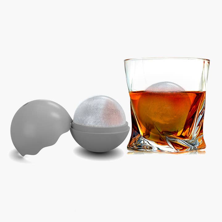 UBERSTAR - Wholesale Ice Tray/Mold - Ice Sphere Molds - Set of 4 Grey