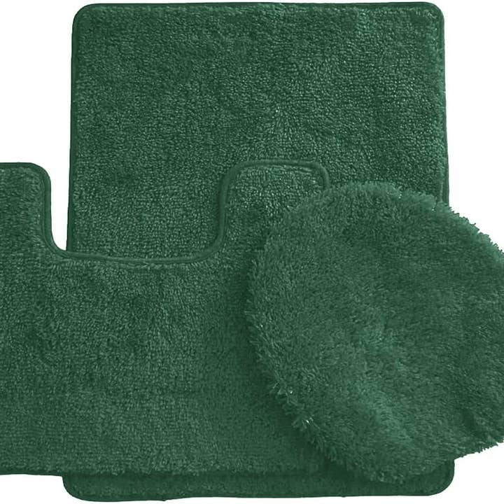 Ben & Jonah – wholesale Bath mat set – Simple Elegance by Ben&Jonah 3 Piece Bath Rug Set: 1 Bath Rug , 1 Contour Mat and 1 Toilet Seat Cover