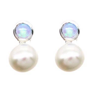 Opal/Pearl Stud ER Blå for engroshandel hos Fabienne
