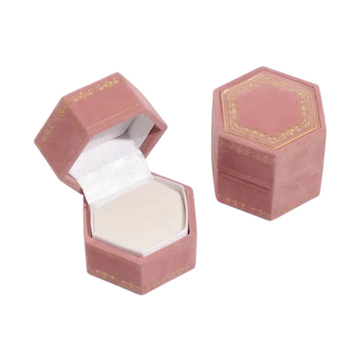 Fairytale pink ring box for wholesale by Rosies
