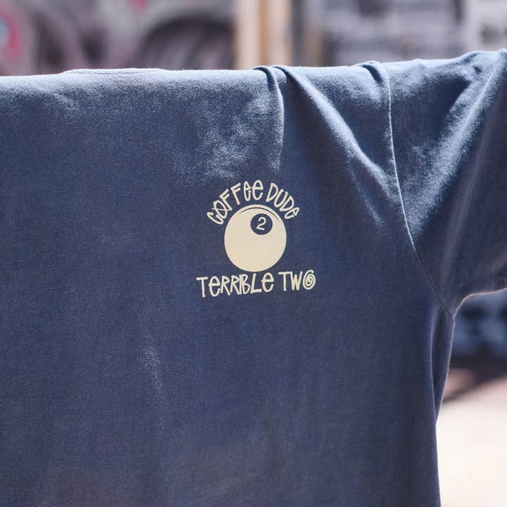 Coffee Dude - Wholesale Screen Printed T-Shirt - Unisex - Terrible Two - Tee1