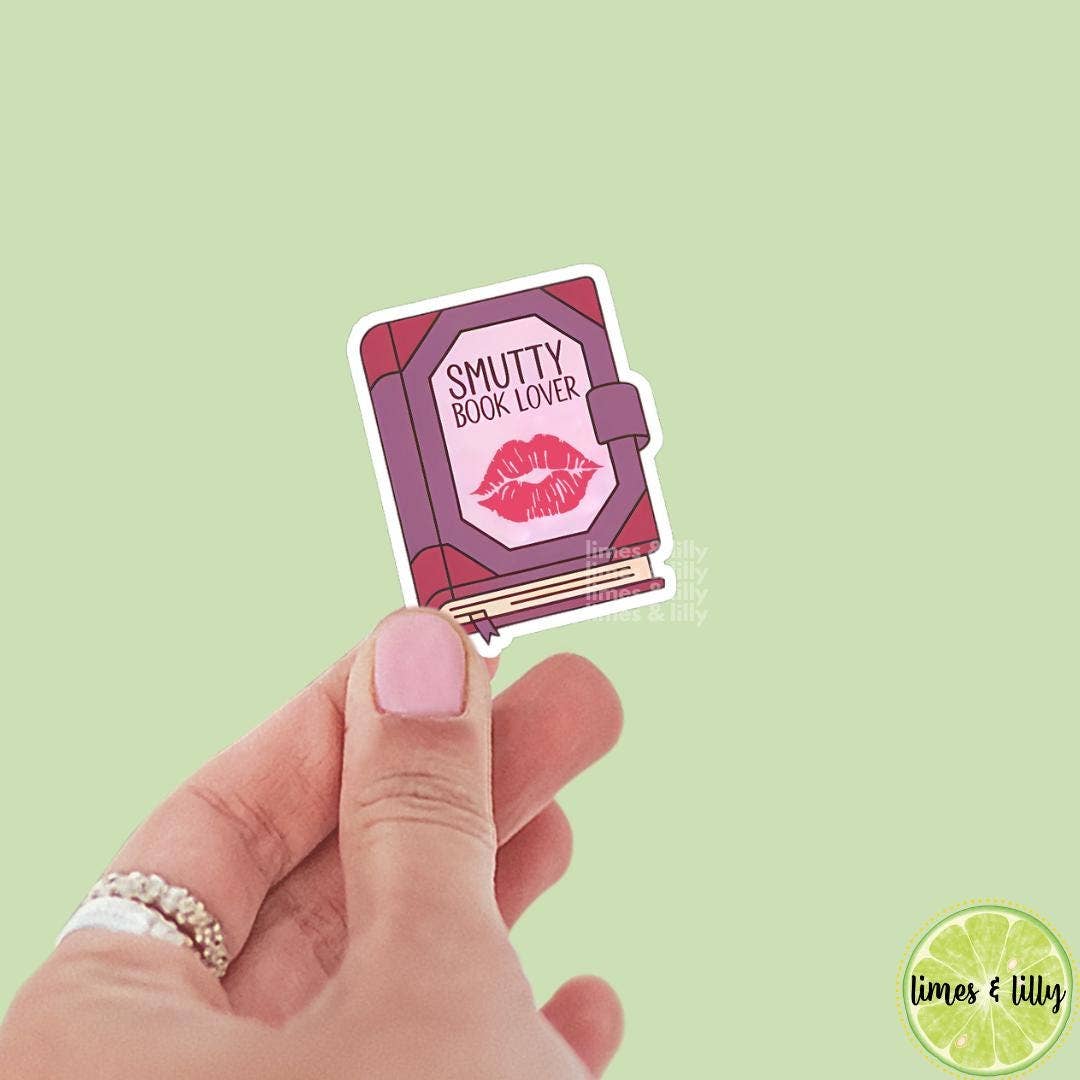 Limes & Lilly – wholesale Klistermärke – Snuskig bokälskare kyssläppar bok vinylklistermärke0