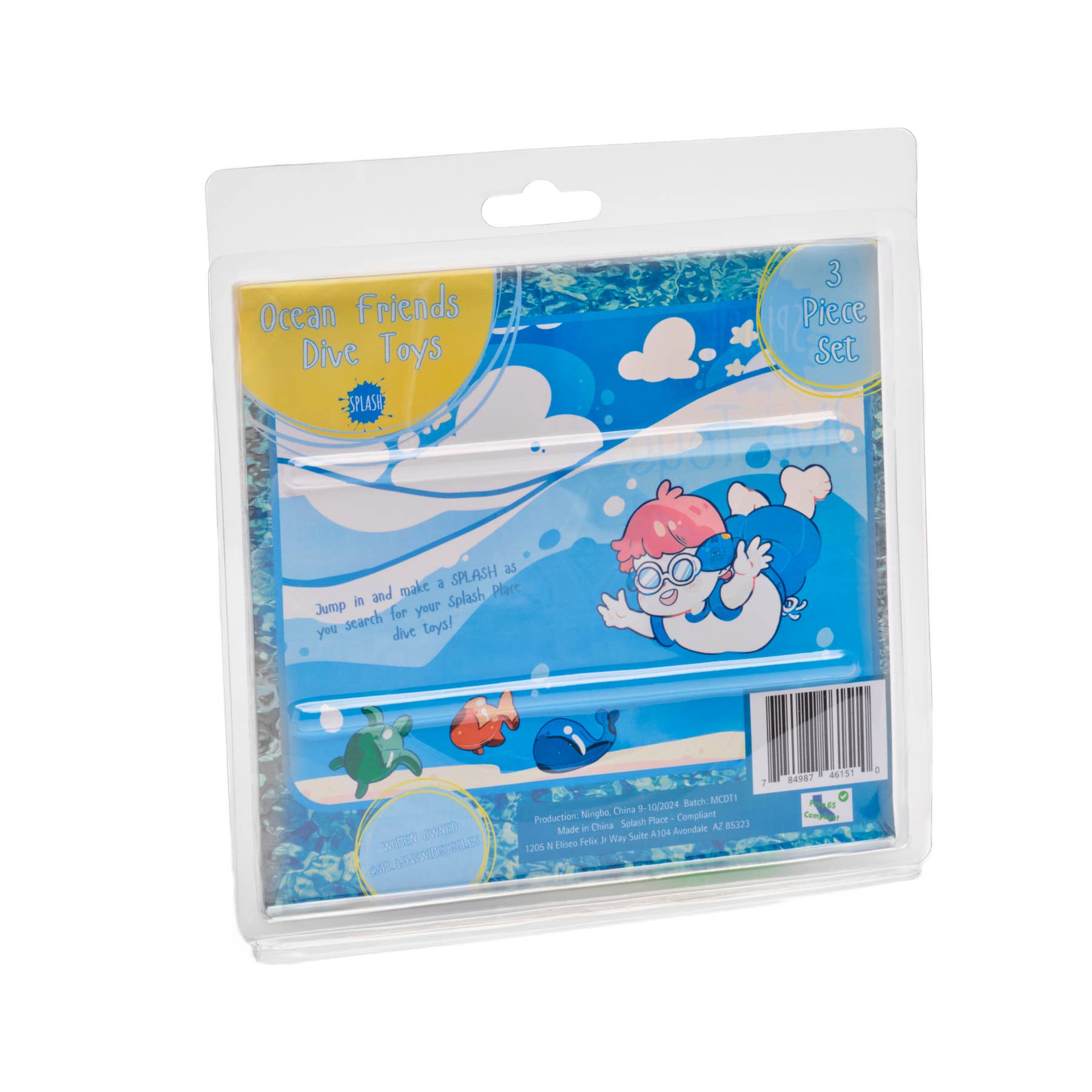 Splash Place Swim Goggles - Wholesale Beach/Pool Toy - Kids & Baby - DIVE TOYS - Ocean Friends1