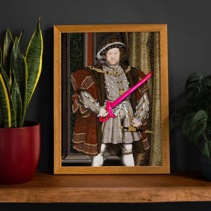 Ink & Drop – wholesale Art print – Henry VIII Balloon King Print2