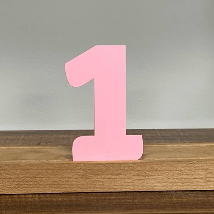 Artifacture - Wholesale Sign - Kryliq Individual Letters: 3" Craftsman Style- Matte Pastel Pink29