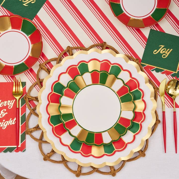 Sophistiplate - Wholesale Disposable Tableware Pack - Joyful Christmas Wholesale Collection Kit1