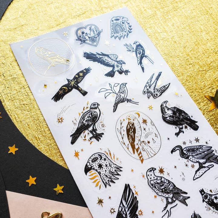 STICKII - Vente Autocollant - Feuille d'autocollants Birds of Prey2