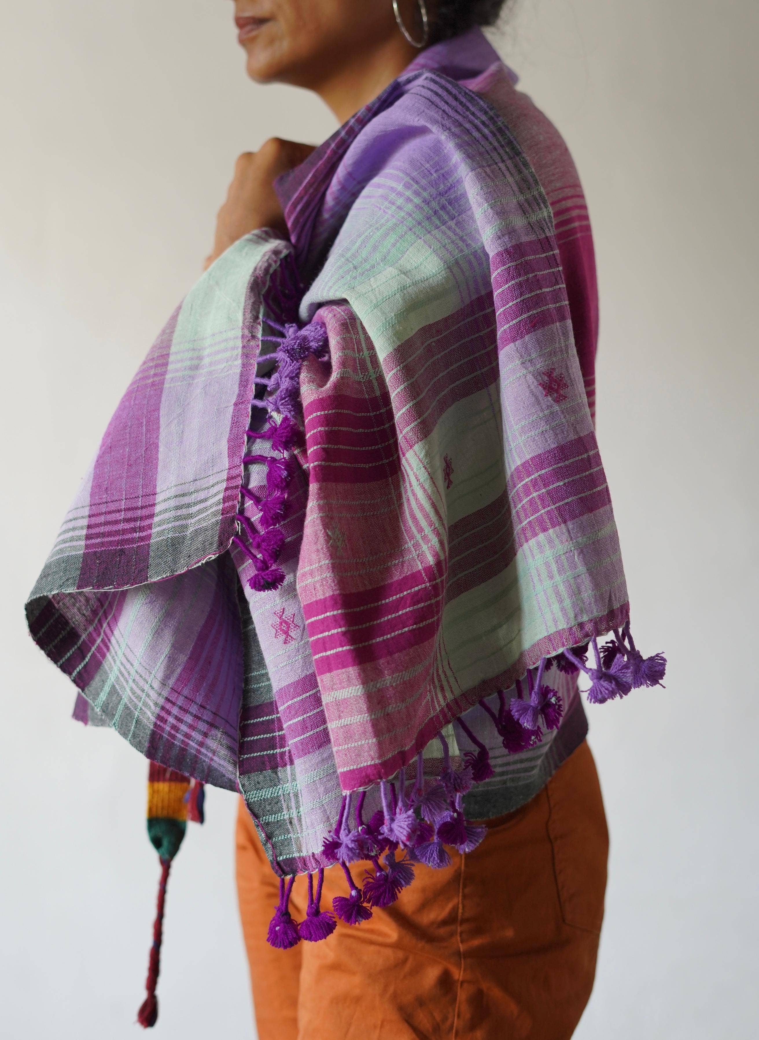 Annahmol - Wholesale Scarf - Unisex - Organic Indigenous Woven Cotton & Natural Dye Scarf17