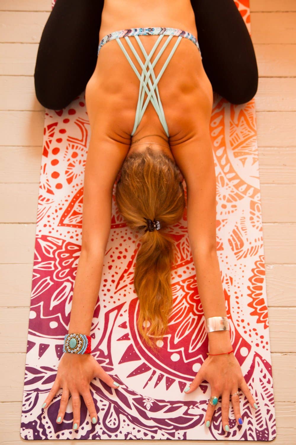 MALA Yoga – wholesale Yoga mat – Mala Hybrid Sunrise Mandala Yoga Mat4