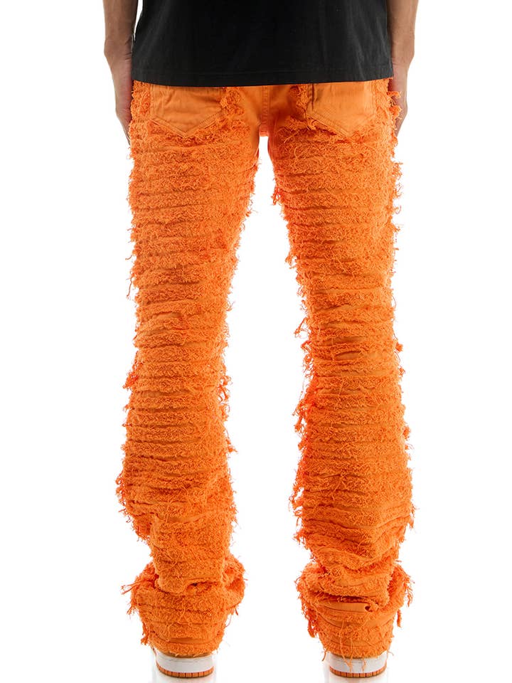 KDNK - Wholesale Pants - Men's - DISTRESSED SKINNY FLARE PANTS