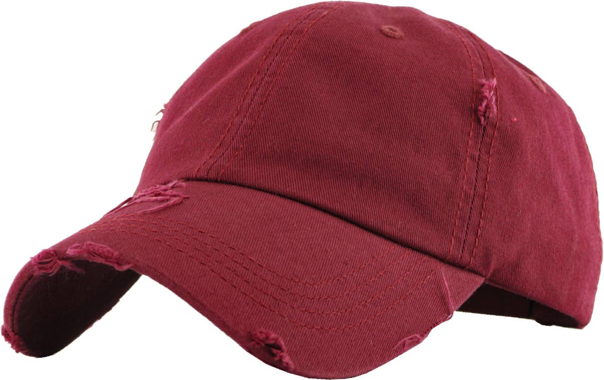 KBETHOS - Wholesale Ponytail Cap - Women's - Ponytail Washed Distressed Cotton Cap64