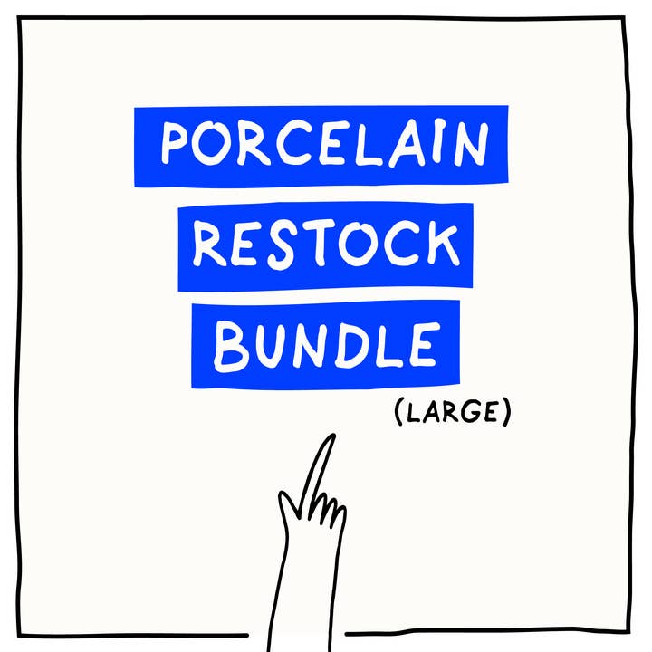 Porslin påfyllningspaket (stort) för wholesale av helen b