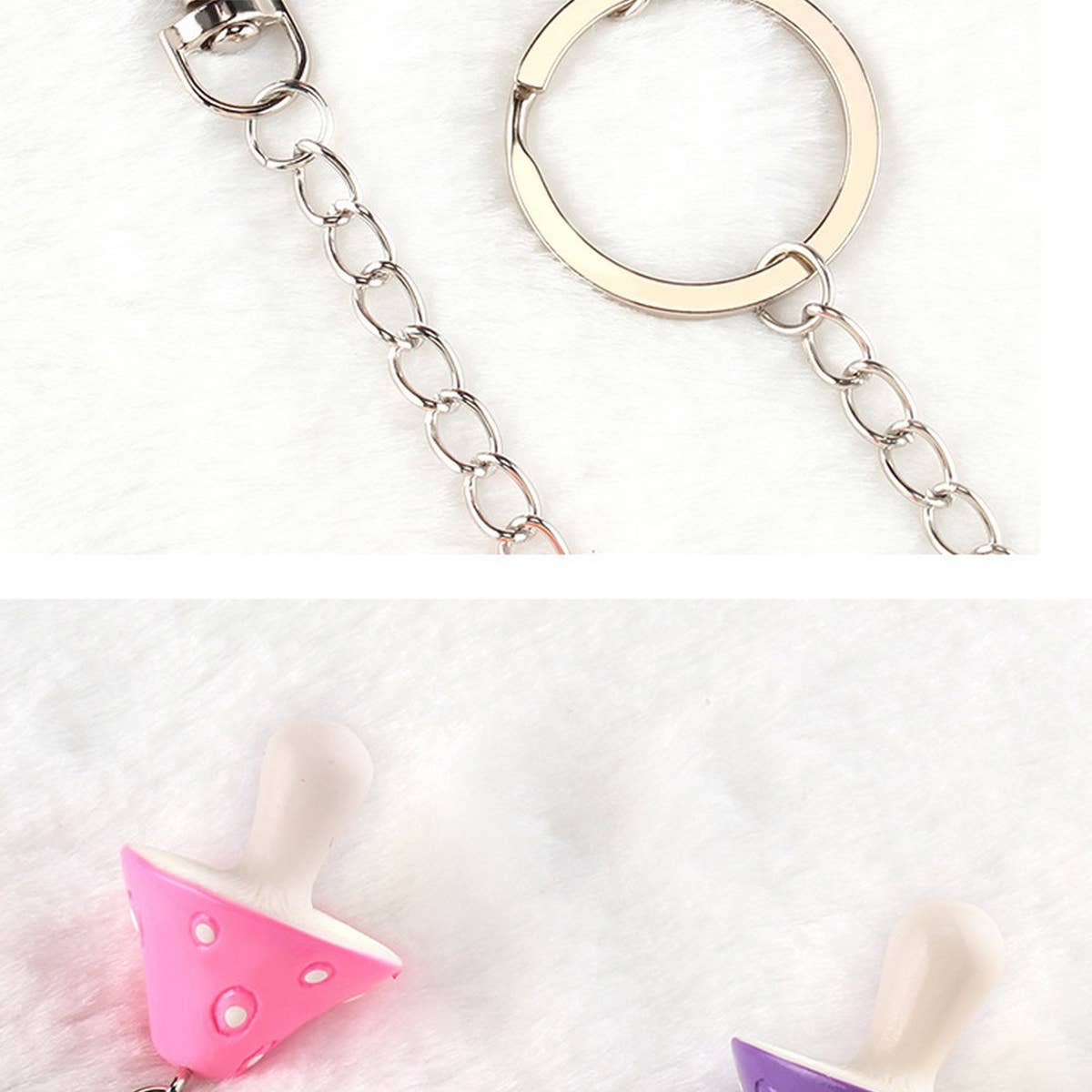 TYPE  COLORED MUSHROOM HEAD PENDANT PANTS CHAIN_CWMM0675 for wholesale on Faire6