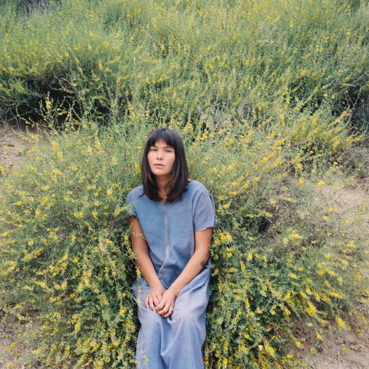 Plant dyed Ritual dress in Camas for wholesale by rainbow + yarrow