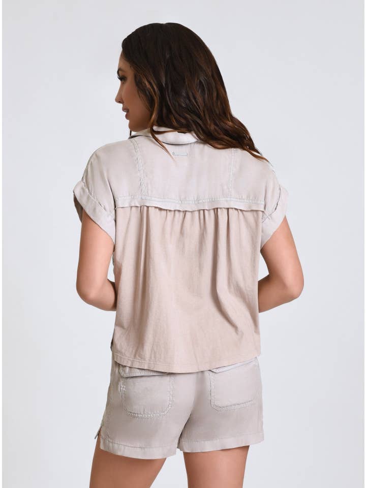 Blanc Noir - Wholesale Button Down Shirt - Women's - Phoenix Tencel Camp Shirt JLS