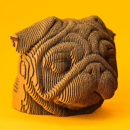 Pug 3D Puzzle Cardboard Model Gift Kids Adults for wholesale by CARTONIC 3D PUZZLES